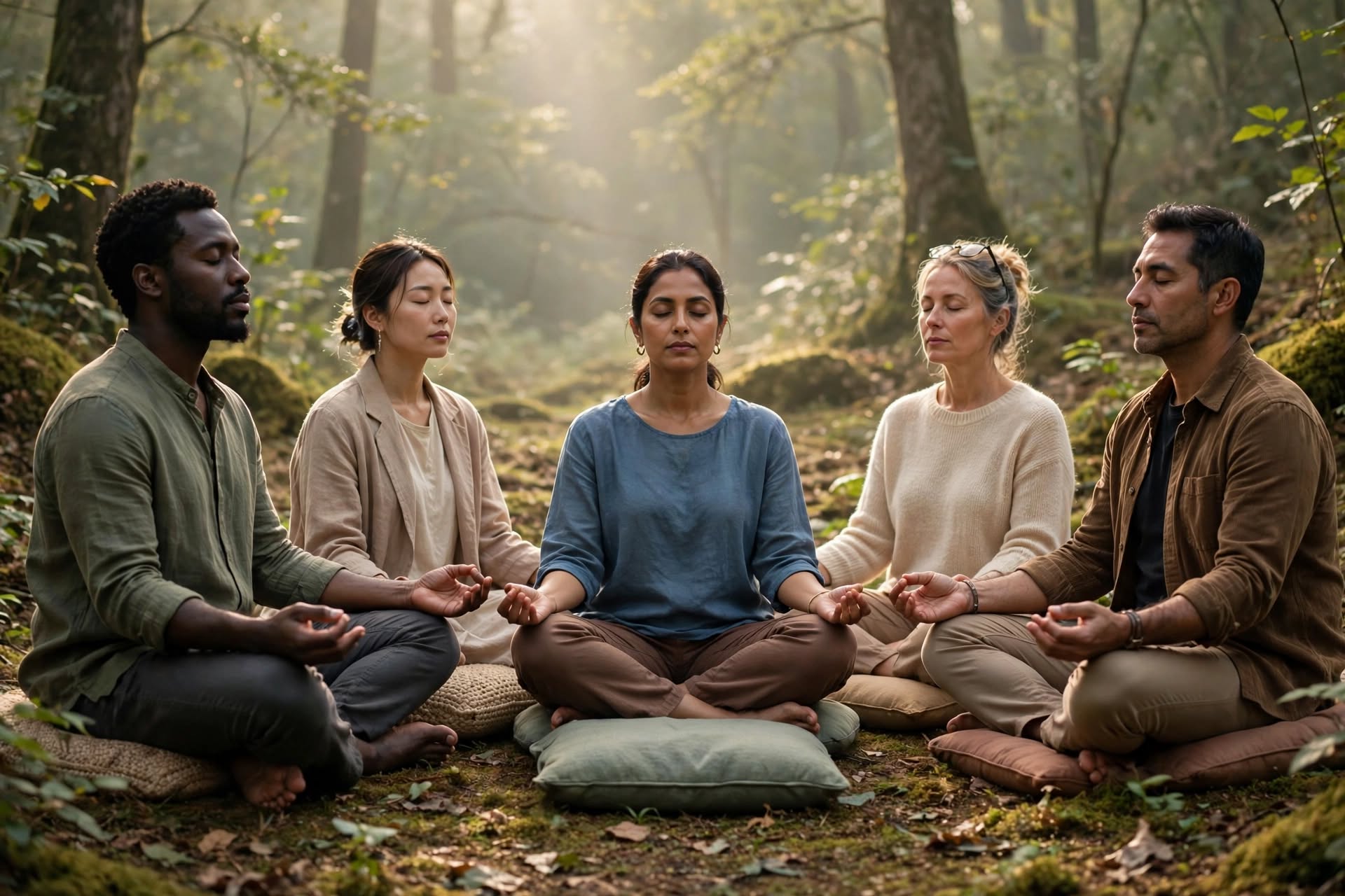 forest meditation circle